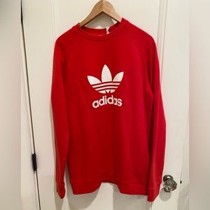 Brand New Red Adidas Trefoil Sweatshirt